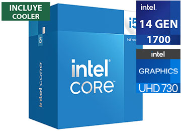 Procesador Intel Raptor Lake I5-14400 1.8ghz Hasta 4.7ghz 6 Nucleos 4 E-cores 16 Hilos 9.5mb Cache L2 65w A 148w Socket 1700 Solo Windows10 11 64bits 14 Generacion Trae Cooler Trae Video Integrado