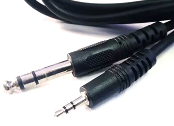 Cable De Audio - Plug 6.5 M A Plug 3.5 M 1.8mts - No Sirve Stereos Y Celulares