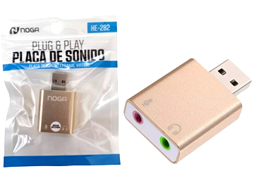 ddr-tp-19571 Placa De Sonido Usb Noganet He-282 7.1