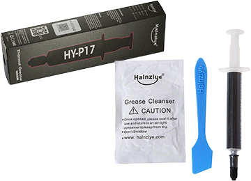 Grasa Siliconada Halnziye Hy-p17 4 Gramos Gris Metal 17.3w/mk De Conductividad Recomendado Para Consolas Y Placas De Video