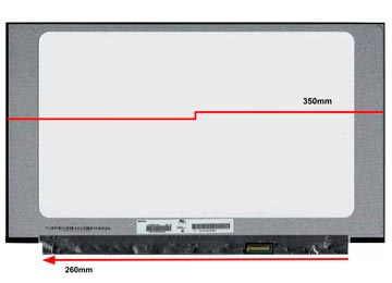 Pantalla 15.6 Led Slim 30 Pines Edp 2 Canales 1920x1080 Display Sin Agarres Conector A La Derecha - Placa Pcb 26cm
