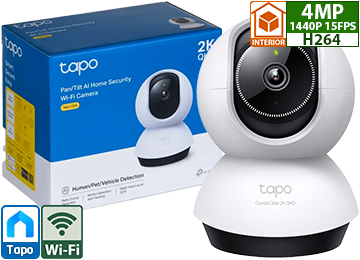 Camara Ip Tp-link Tapo C220 2560x1440 2k Qhd 4mp H264 Wifi Vision Nocturna 360 Grados Control Ptz Microsd Hasta 512gb Detecta Movimiento Ia Personas Mascotas Autos Llanto Bebe - Incluye Trafo 9v 0.6a