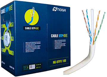 ddr-tp-20566 Bobina Cable De Red Utp Noganet Cat6e 100mts Interior Gris