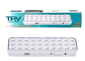 Luz De Emergencia Trv 30 Leds Bateria 2000mah Autonomia Alta 5hs Baja 10horas Dimensiones 30x55x204mm
