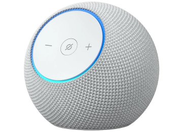 Parlante Amazon Echo Dot Max Chip Az3 Wifi 6e Bluetooth 5.3 Incluye Cargador Con Patas Rectas Azul