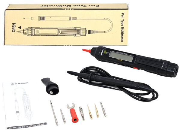 ddr-tp-21321 Tester Digital Aneng A3005 Pro 4000 Counts Autorango 0 A 600v 10mhz Resistencia 40mΩ Inluye 6 Puntas Reemplazables Cable Tester Ac/dc Buzzer Retention Usa 2xaaa No Incluidas