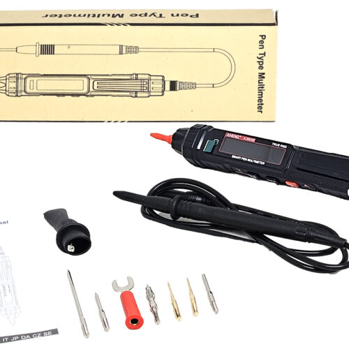 Tester Digital Aneng A3005B Pro 6000 Count Autorango 0 A 600V 10MHZ Resistencia 60MÎ© Inluye 6 Puntas Reemplazables Cable Tester AC/DC Buzzer Retention Usa 2XAAA No Incluidas
