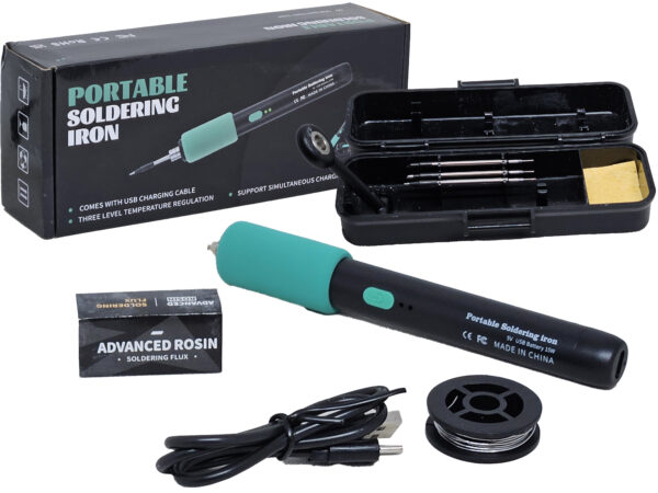 Soldador Digital C211 8W 90 A 450 Grados Tipo Lapiz 3 Niveles De Temperatura A Bateria Incluye 3 Puntas Reemplazables Soporte De Soldador Estano Flux Esponja Vegetal Cable Tipo C Para Cargar En Caja P