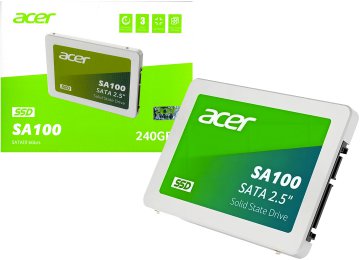 Disco Solido Ssd 240gb 2.5 Sata Iii Acer Sa100 Lectura Hasta 560mb Y Escritura Hasta 500mb