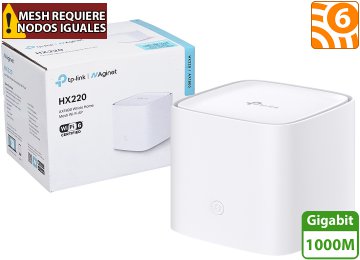 Router Access Point Nodo Tp-link Hx220 3xrj45 Gigabit Wifi 6 Dual Band 5ghz 1201mbps 2.4ghz 574mbps Mu-mimo Wp3 Compatible