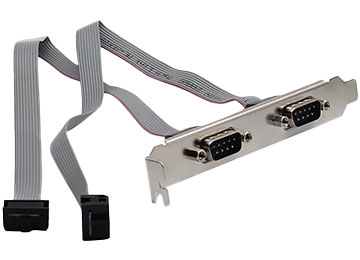 Bracket Chapa Slot Serie Rs232 2 Puertos Db9
