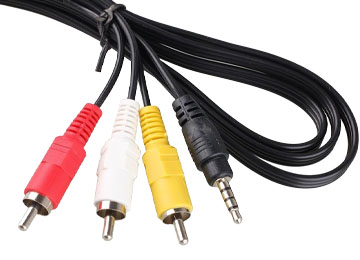 Cable De Audio Y Video - Plug 3.5 St M A 3 Rca M 1.8m - Dvd Portatil