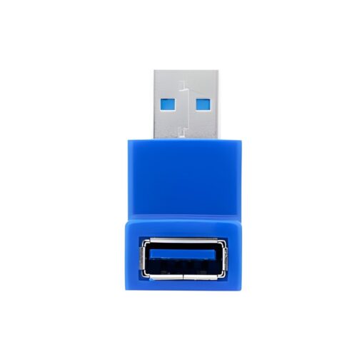 Adaptador USB Macho a USB Hembra 3.0 Tipo L 90 Grados