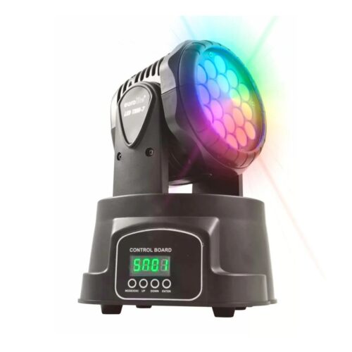 Cabezal movil robot led 18x3w Rgbw audioritmica luminosidad Dmx Dj fiesta