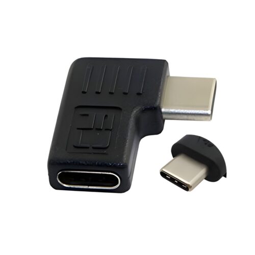 Adaptador USB Tipo C Macho a USB Tipo C Hembra 3.0 Tipo L 90 Grados
