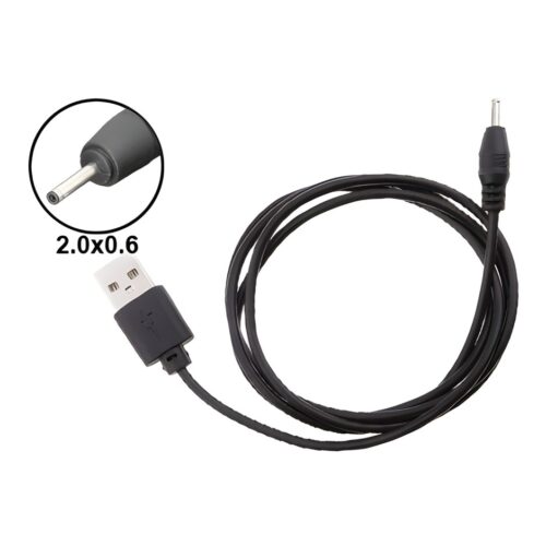 Cable Cargador USB A a Plug 2.0 x 0.6mm Nokia Fino Parlante Portátil