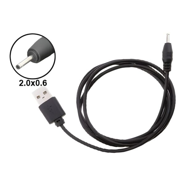 r202280.jpg Cable Cargador USB A a Plug 2.0 x 0.6mm Nokia Fino Parlante Portátil