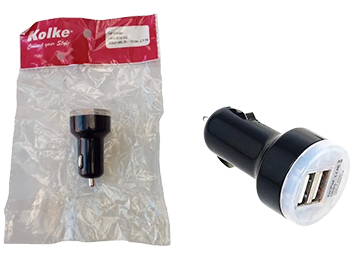 Cargador 12v A 5v 1a 2x Usb Kolke Para Auto
