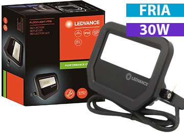 ddr-tp-12736 Reflector Led Osram Ledvance Floodlight Negro 30w 850 Luz Fria 220v 5000k 2700 Lumens Ip65