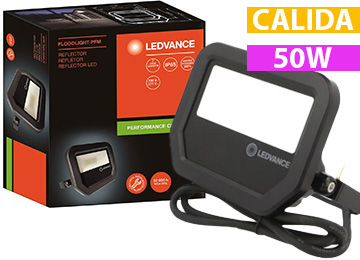 ddr-tp-12737 Reflector Led Osram Ledvance Floodlight Negro 50w 830 Luz Calida Equivalencia 400w 220v 4750 Lumens Ip65