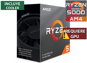 Procesador Amd Ryzen 5 5500 3.6 Ghz 6 Nucleos 12 Hilos 19 Mb L3 Cache 65w Am4 - Trae Cooler - No Trae Video Integrado