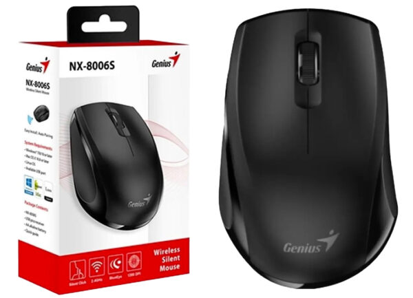 ddr-tp-17424 Mouse Genius Nx-8006s 1200dpi Incluye Pila Aa Negro Inalambrico