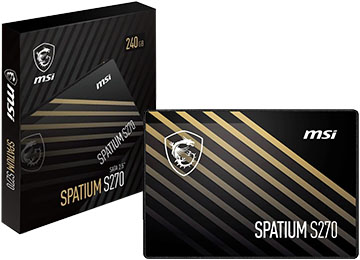 Disco Solido Ssd 240gb 2.5 Sata Iii Msi Spatium Lectura 500mb Escritura 400mb