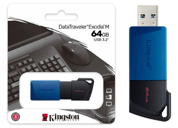 Pendrive 64gb Kingston Datatraveler Exodia M Dtxm Usb 3.2