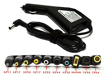 Cargador Universal Netbook Notebook 90w 19v 4.74a 1xusb5v2.1a Kit 10 Plugs Plug - Iso4165 Para Auto 12v