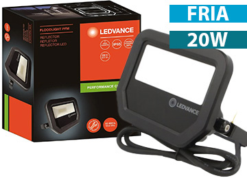 ddr-tp-18852 Reflector Led Osram Ledvance Floodlight Negro 20w 850 Luz Blanca Frio 220v 5000k 1800 Lumens Ip65