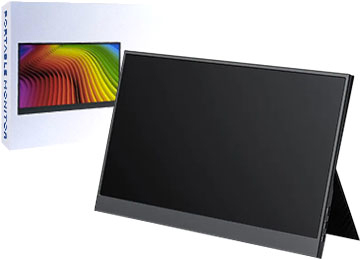 Monitor Portatil Secundario 18.5 1xmini Hdmi 2xusbtipoc 1920x1080 Full Hd Ips Incluye Cable Usb A Tipo C / Usb Tipo C A Tipo C / Cable Mini Hdmi A Hdmi