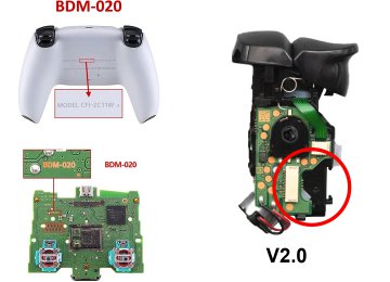 Repuesto Gatillo Adaptativo Ps5 Kit R1 R2 L1 L2 Bdm-020 V2 Pack X2u Incluye Gatillos Derecho E Izquierdo