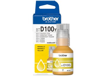 Tinta Brother Btd100 48.8ml Amarilla Btd100ymex Dcp-t230 Dcp-t236 Dcp-t430w Dcp-t436w Dcp-t530dw Dcp-t536dw Dcp-t730dw Dcp-t830dw Dcp-t930dw Original