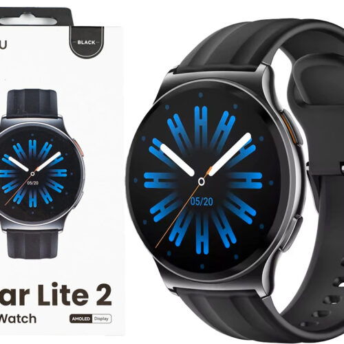 Smartwatch Haylou Solar Lite 2 1ATM No Sumergible 150 Modos Deportivos Frecuencia Cardiaca Oxigeno En Sangre Estres De Fases De Sueno 300MAH Bluetooth 5.4 Pantalla 1.43 Pulgadas Negro