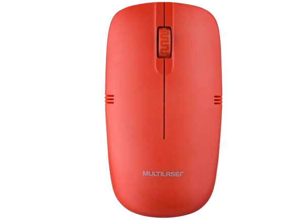 Mouse Multilaser Mo289 1200dpi Inalambrico Lleva 2xaaa Pila No Incluidas Rojo