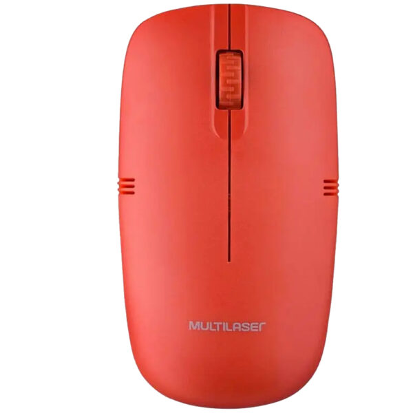 Mouse Multilaser Mo289 1200dpi Inalambrico Lleva 2xaaa Pila No Incluidas Rojo