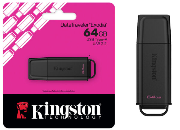Pendrive 64gb Kingston Datatraveler Exodia Dtx G2 Usb 3.2 Gen 1