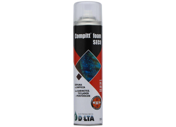 Espuma Delta Compitt Foam Seco Bajo Contenido Acuoso 330cc 275g Limpieza Gabinetes Teclados Perifericos