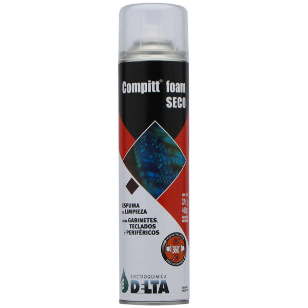 Espuma Delta Compitt Foam Seco Bajo Contenido Acuoso 330cc 275g Limpieza Gabinetes Teclados Perifericos
