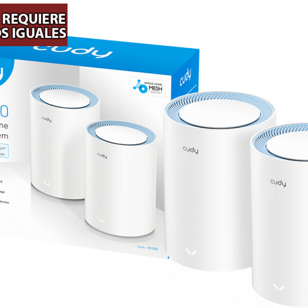 Router Access Point Nodo Cudy M1200 Ac1200 1.0 2xrj45 Dual Band 5ghz 867mbps 2.4ghz 300mbps 10/100 Mu-mimo Mesh