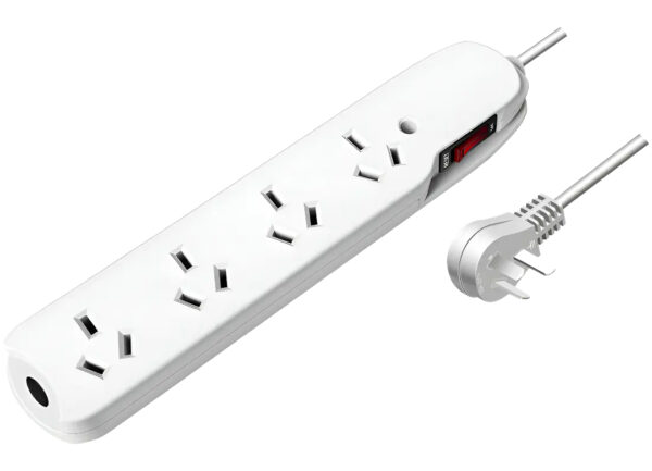 ddr-tp-21826 Zapatilla De Corriente 220v 4 Bocas Kelyx Cable 1.5mts Hasta 10a 2200w Ip20 Corta Corriente En Bolsa