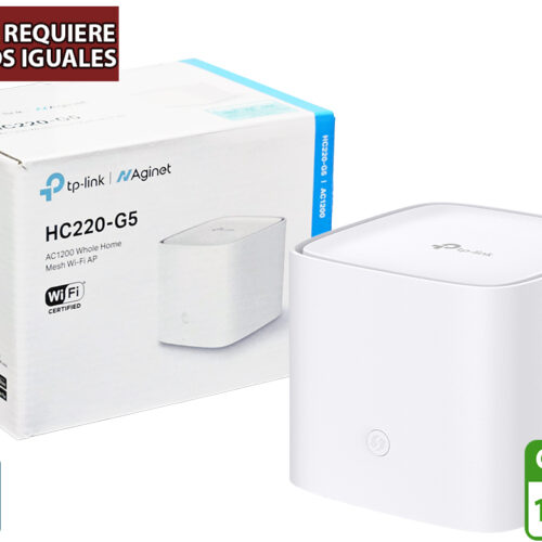 Router Access Point Nodo TP-LINK HC220-G5 3XRJ45 Gigabit Dual Band 5GHZ 867MBPS 2.4GHZ 300MBPS MU-MIMO WP3 Easymesh Multi Ssid