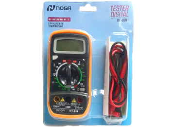 Tester Digital Noganet Dt-838 Con Temperatura Dcv Acv Dca Ohm Hfe Âºc Incluye Cables De Medicion Y Temperatura Usa Bateria 9v No Incluida