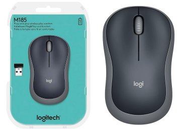 Mouse Logitech M185 Gris Utiliza Una Pila Aa Incluida Inalambrico