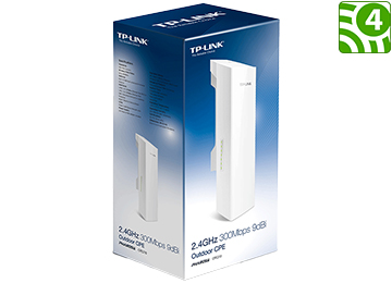 Access Point Tp-link Cpe210 2.4ghz 300mbps 9dbi Exterior Poe Pasivo
