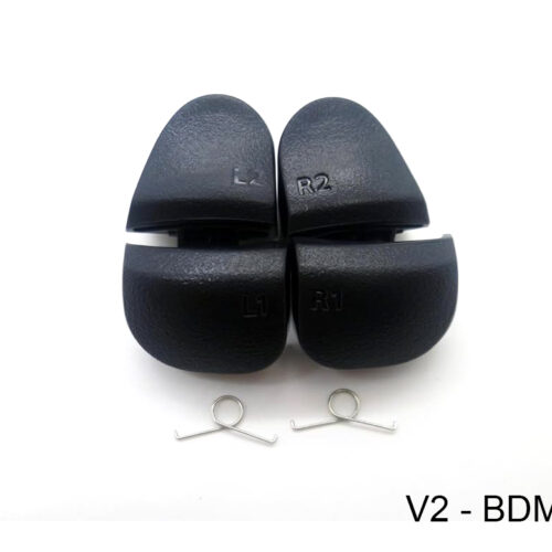 Boton Plastico Gatillos Bumper PS5 V2 R1 L1 R2 L2 Con Resorte BDM-020 Negro
