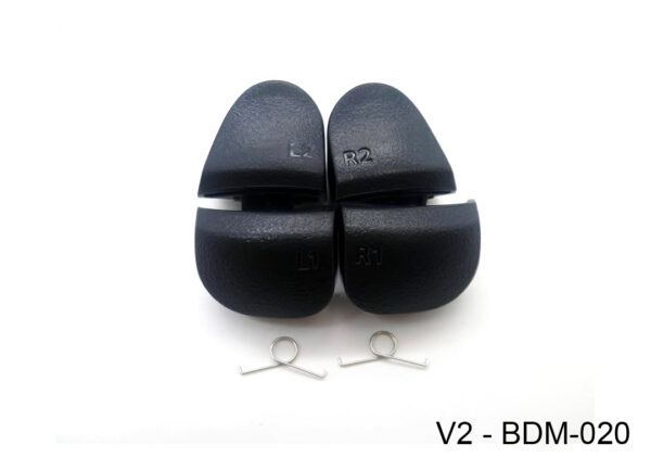 dptcap21367.jpg Boton Plastico Gatillos Bumper Ps5 V2 R1 L1 R2 L2 Con Resorte Bdm-020 Negro