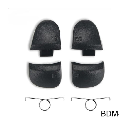 Boton Plastico Gatillos Bumper PS5 V3 R1 L1 R2 L2 Con Resorte BDM-030 Negro