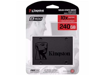 dptcap21894.jpg Disco Solido Ssd 240gb 2.5 Sata Iii Kingston A400 Lectura Hasta 500mb Y Escritura Hasta 450mb - Outlet - Blister Abierto