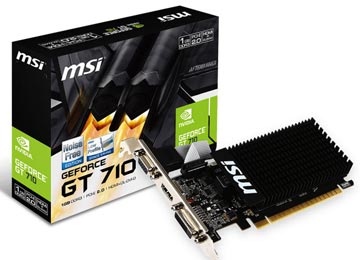 Placa De Video Msi Gt710 2gb Ddr3 Vga Dvi-d Hdmi Incluye Chapa Low Profile